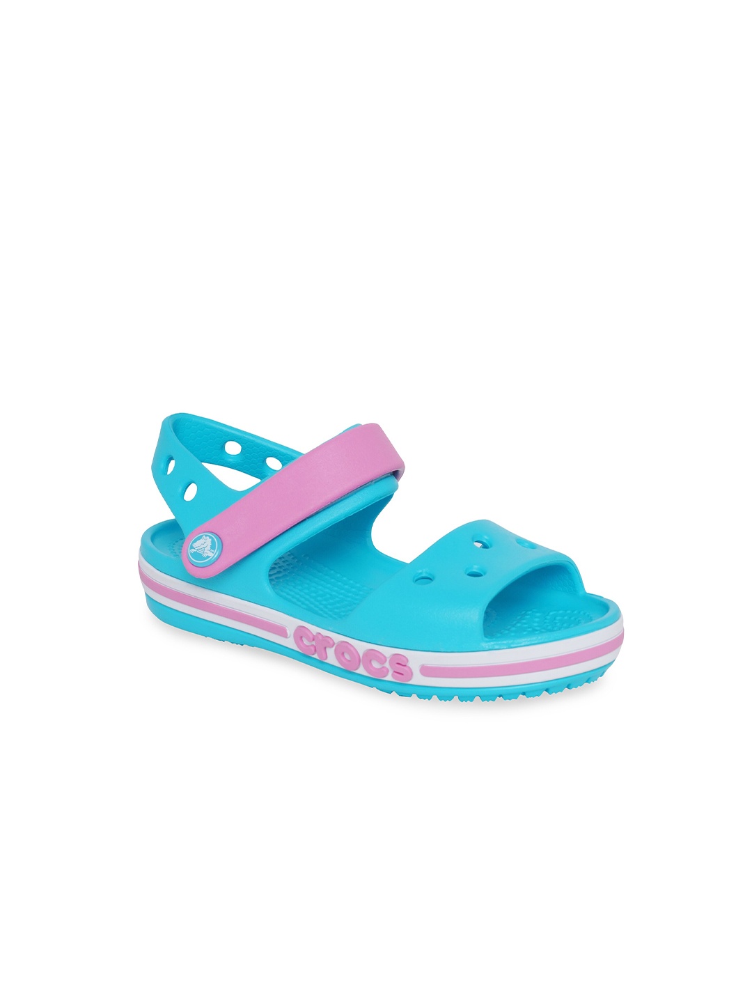 

Crocs Bayaband Boys Blue Pink Comfort Sandals