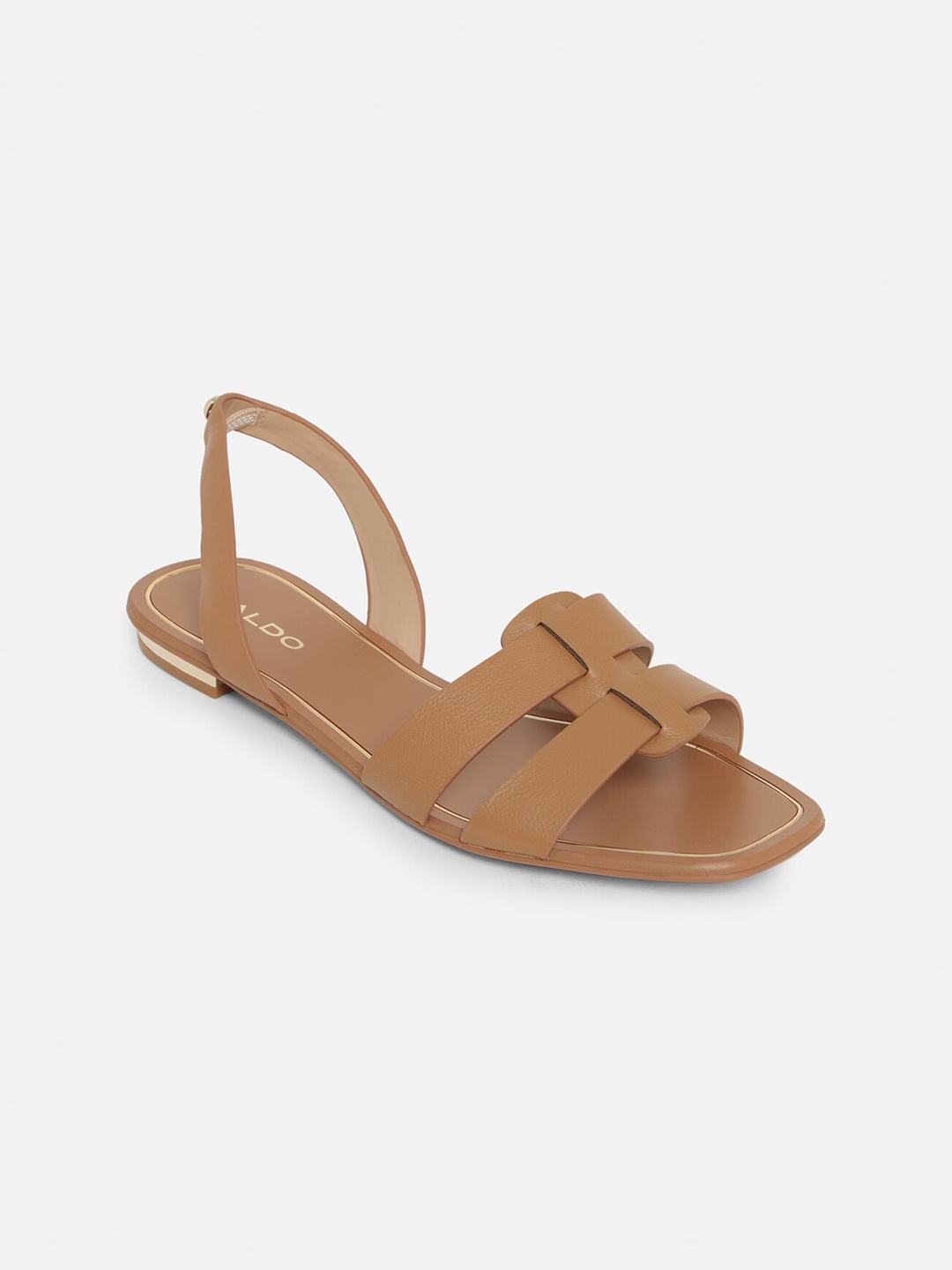 

ALDO Women Brown Solid Open Toe Flats