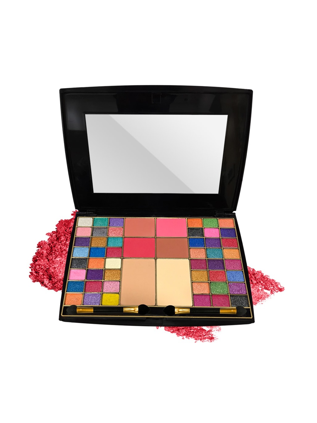 MISS ROSE Makeup Kit - 48 Color Eyeshadow - 4 Color Blusher & 2 Compact 7002-009Y - 20 g, Multi