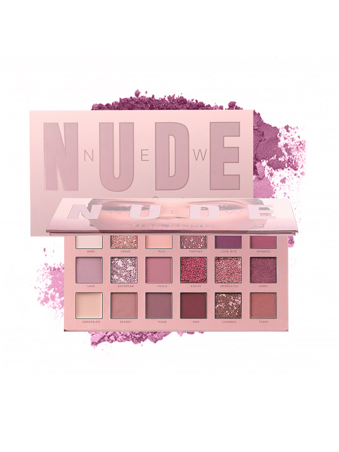 

MISS ROSE 18 Color Nude Eyeshadow Palette 7001-002B - 20 g