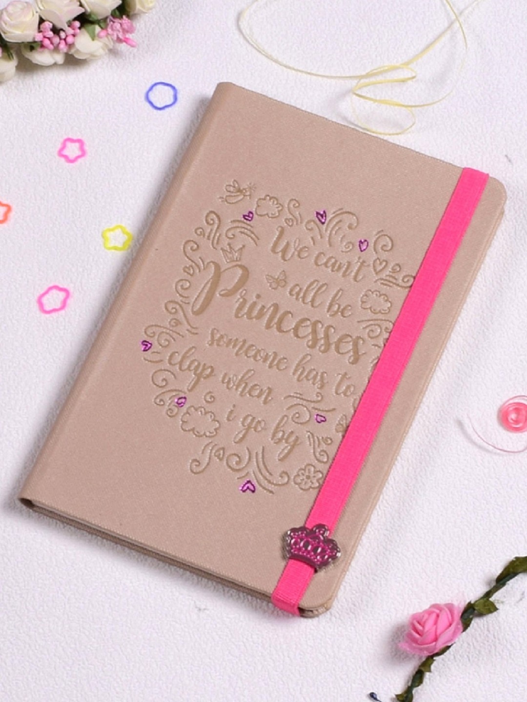 

Doodle Pink & Beige Kiddies Hard Bound Diary