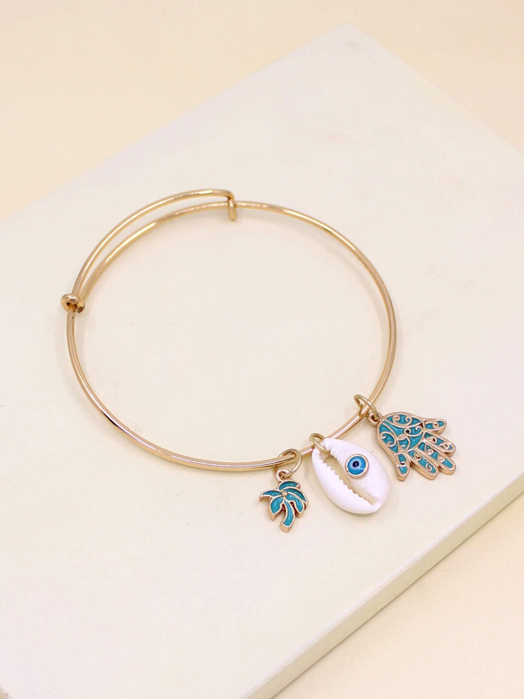 

Runway Ritual Gold-Plated Antique Charm Bracelet