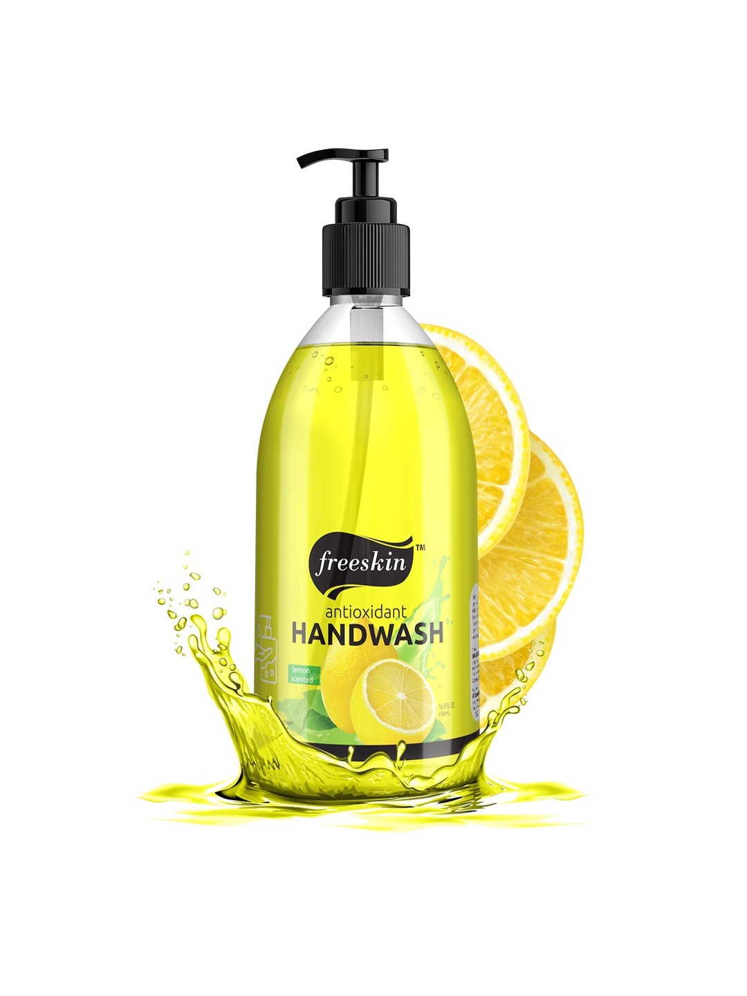

Freeskin Unisex Antioxidant Lemon Scented Hand Wash 500 ml, Yellow