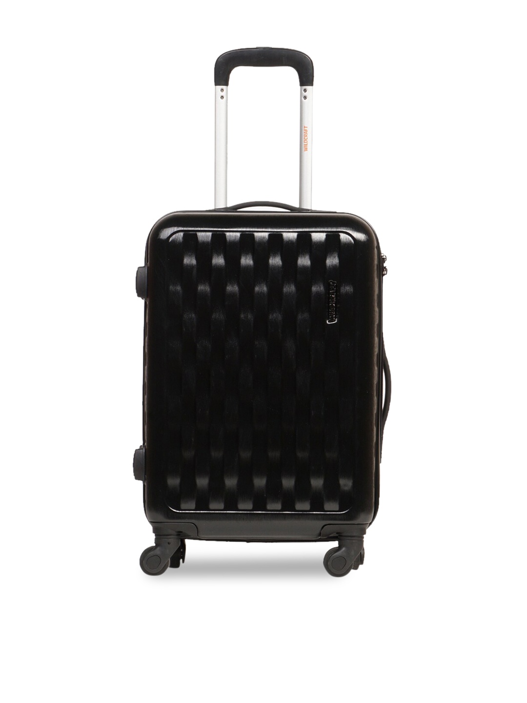 

Wildcraft Charcoal Black Textured Hard-Sided Cabin Trolley Suitcase