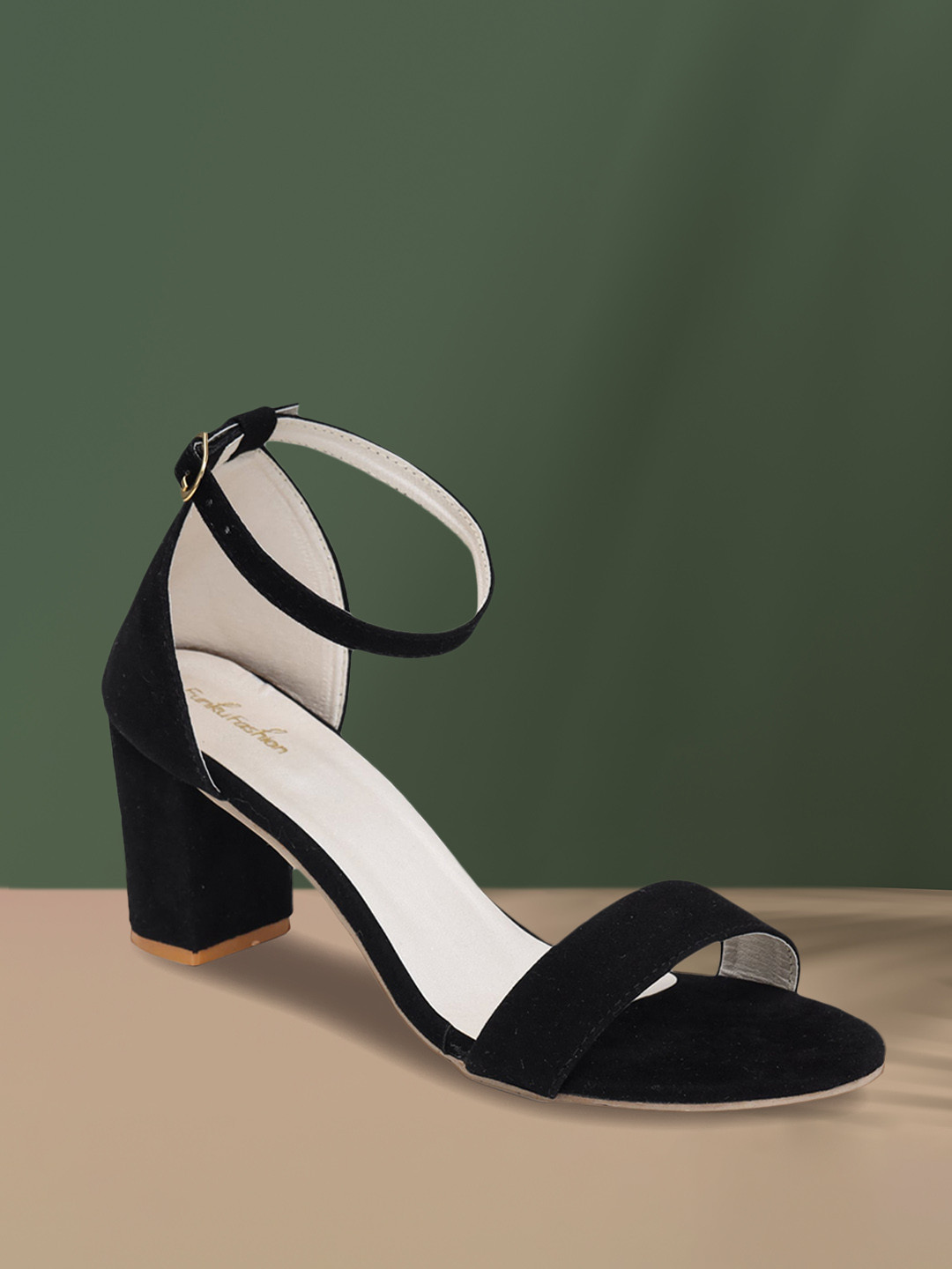 

Funku Fashion Women Black Solid Suede Heels