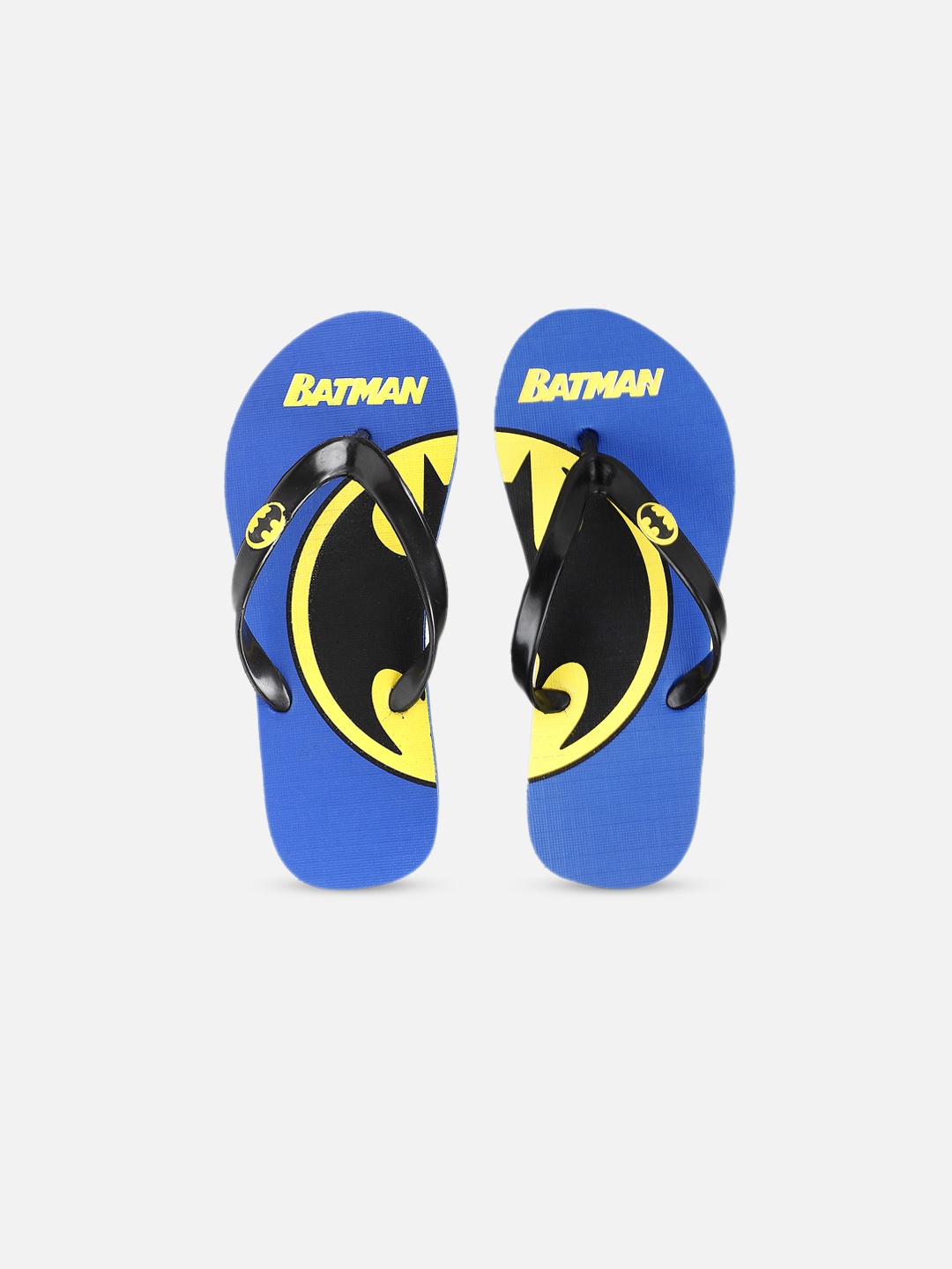 

Kids Ville Boys Blue & Yellow Batman Printed Thong Flip-Flops