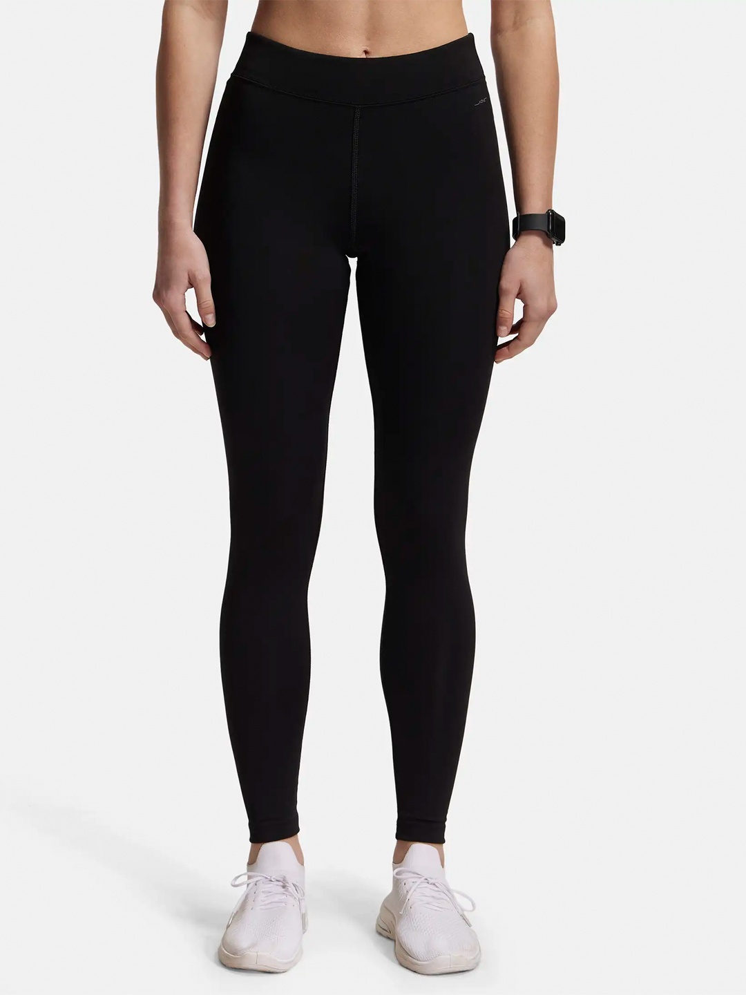 

Jockey Performance Leggings with Broad Waistband and Stay Dry Technology, Black