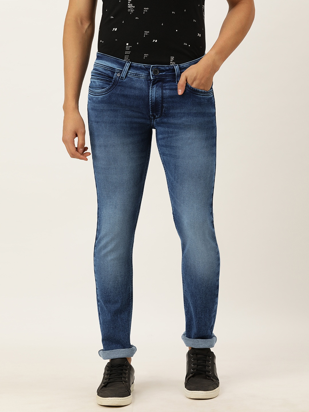 

Peter England Casuals Men Blue Skinny Fit Jeans