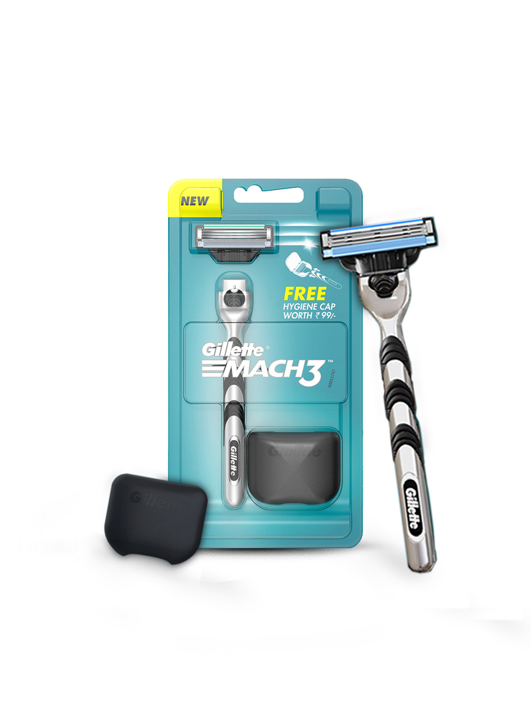 

Gillette Men Mach 3 New Blade Razor, Blue
