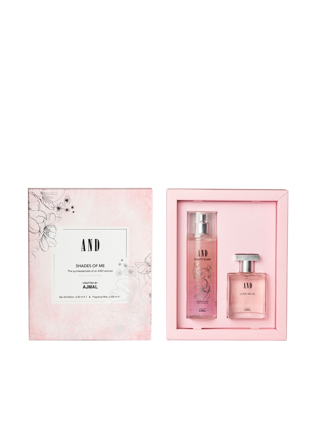 

AND Women 2 Pc Love Muse Eau De Parfum & Dainty Glam Body Mist Crafted by Ajmal - 250 ml, Yellow