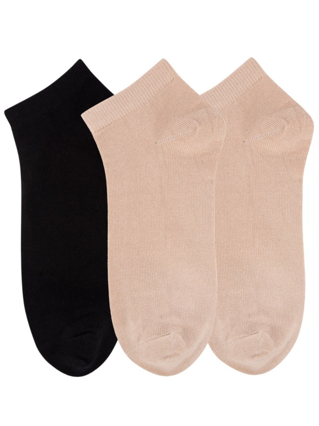 

N2S NEXT2SKIN Women Pack Of 3 Assorted Low Cotton Ankle-Length Socks