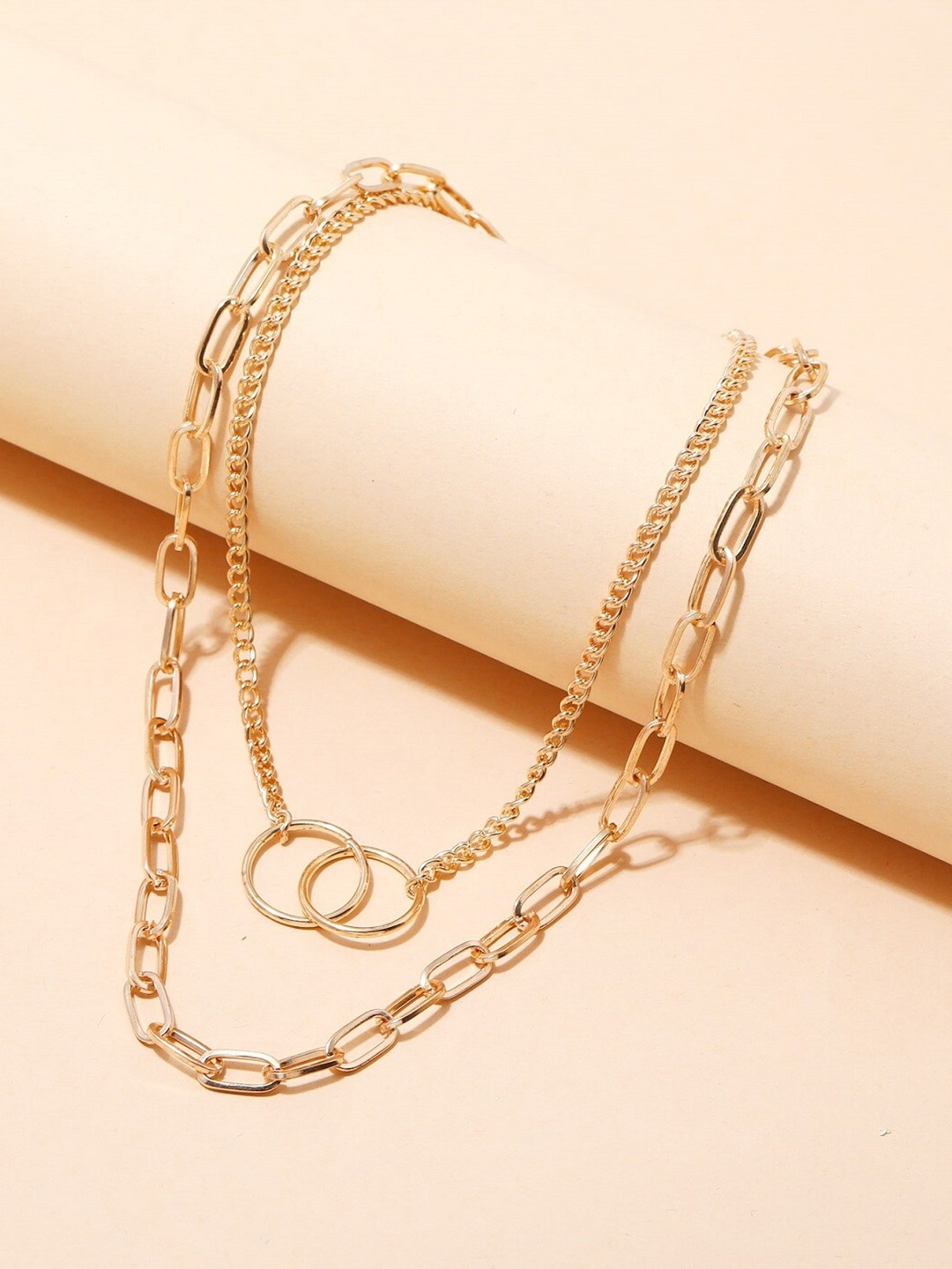 

OOMPH Gold-Toned Alloy Layered Necklace