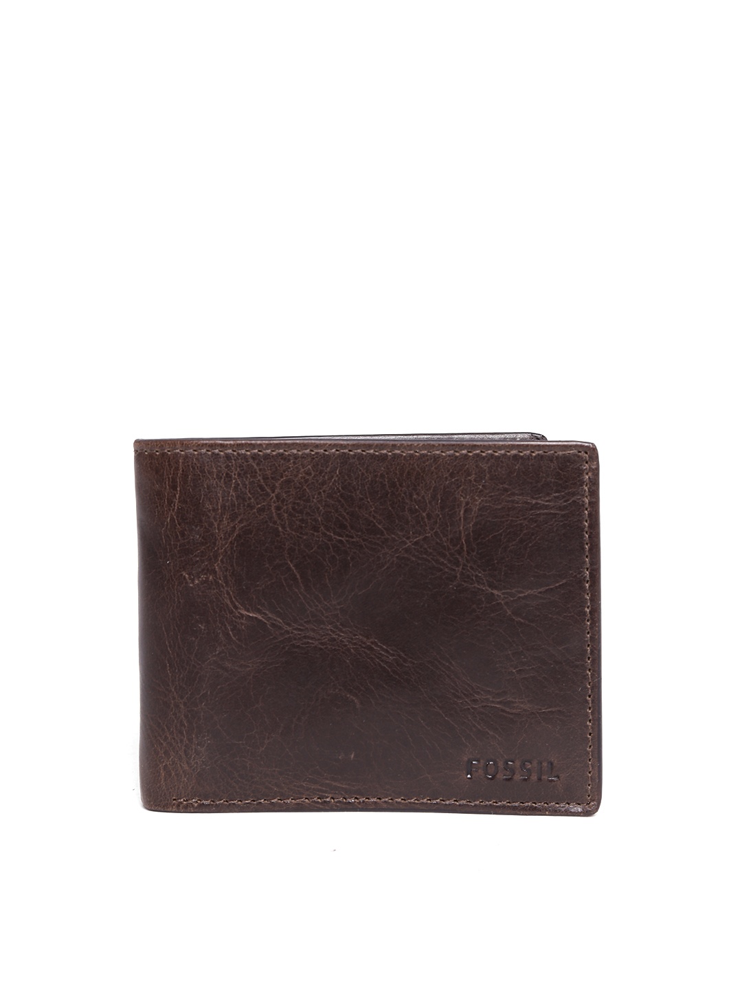 Fossil Men Brown Genuine Cowhide Leather Wallet