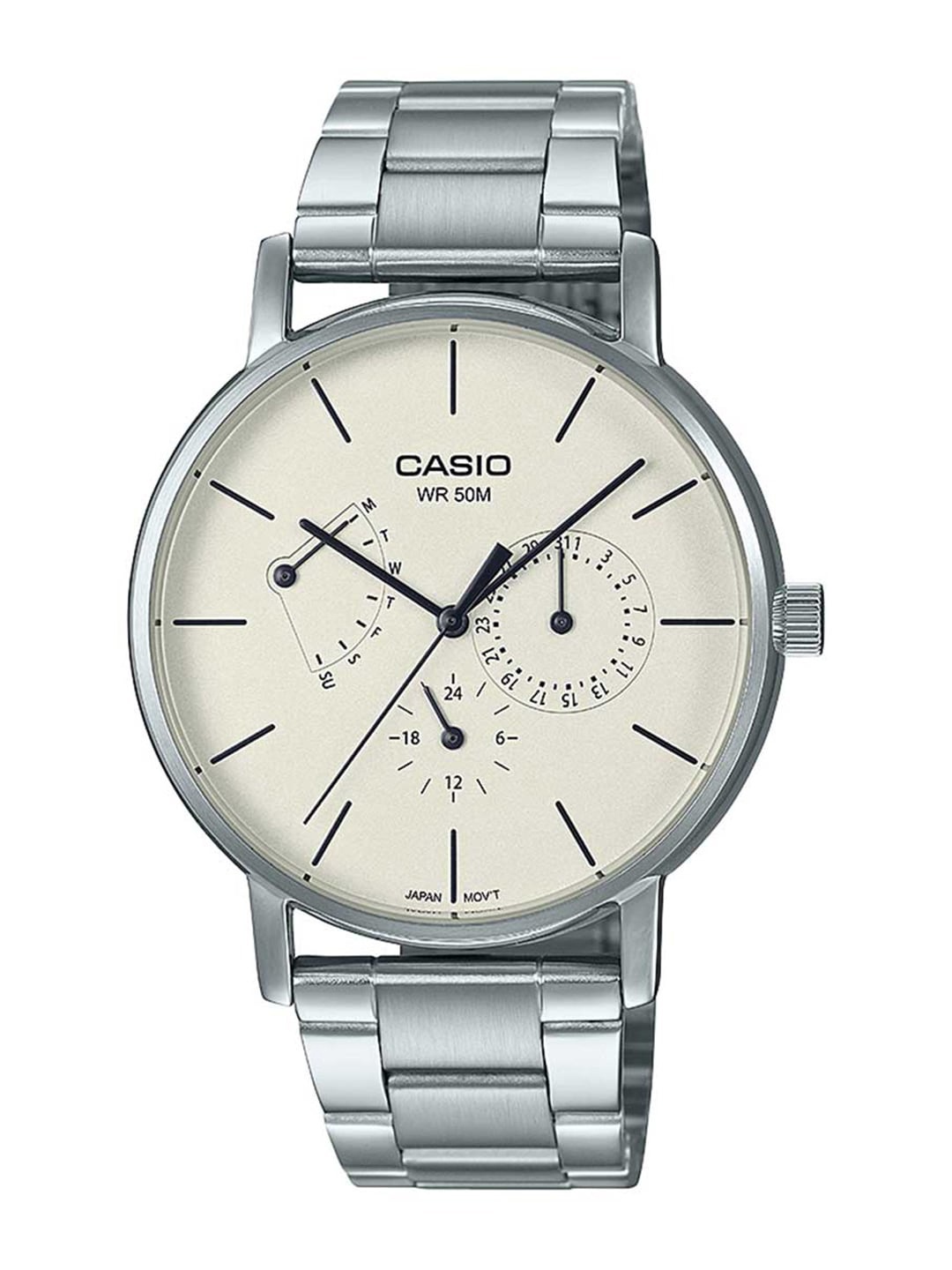 

CASIO Men Off-White Analogue Watch
