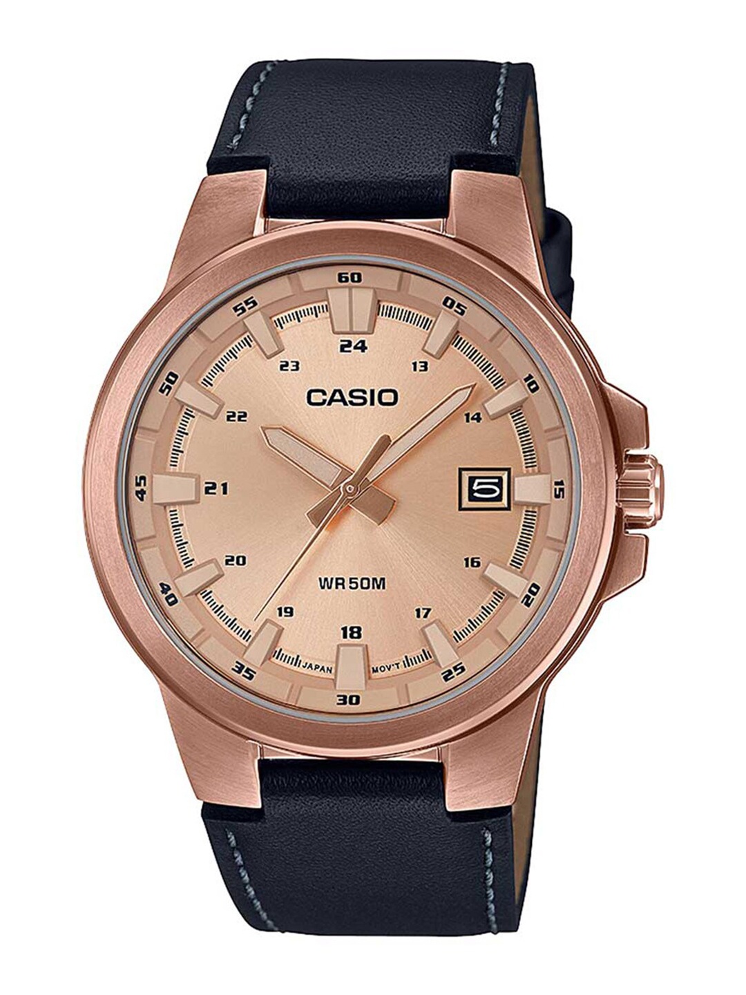 

CASIO Men Rose Gold Analogue Watch