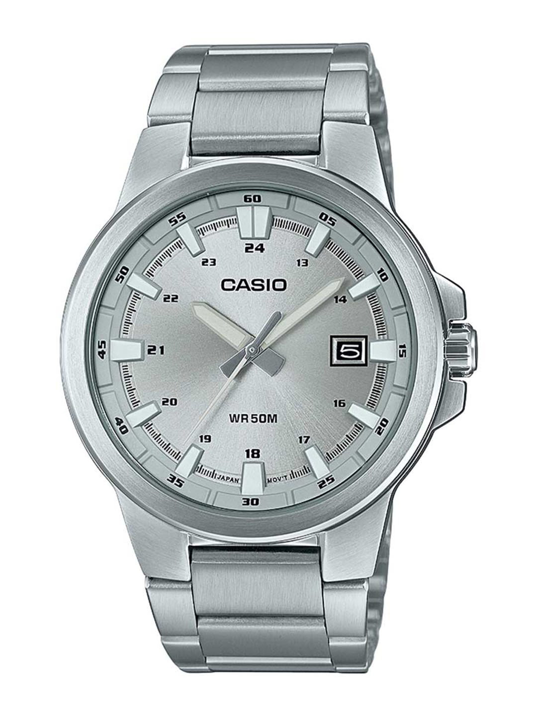 

CASIO Men Silver-Toned Analogue Watch