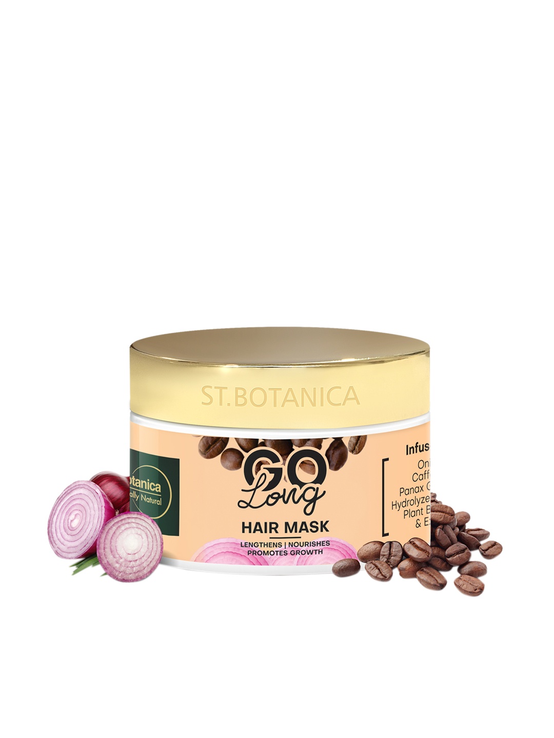 

St.Botanica Unisex GO Long Onion Hair Mask 200 gm, Gold