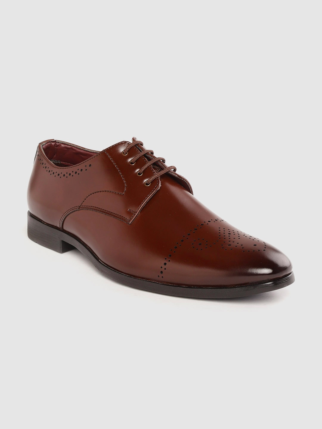 

INVICTUS Men Coffee Brown Formal Brogues