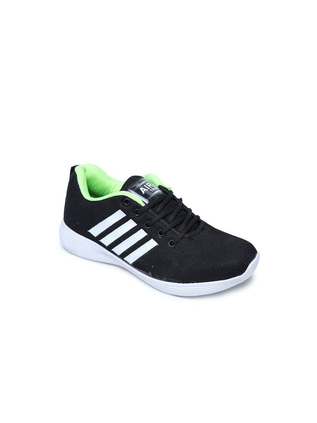 

TRASE Boys Black & White Relax-I Running Shoes