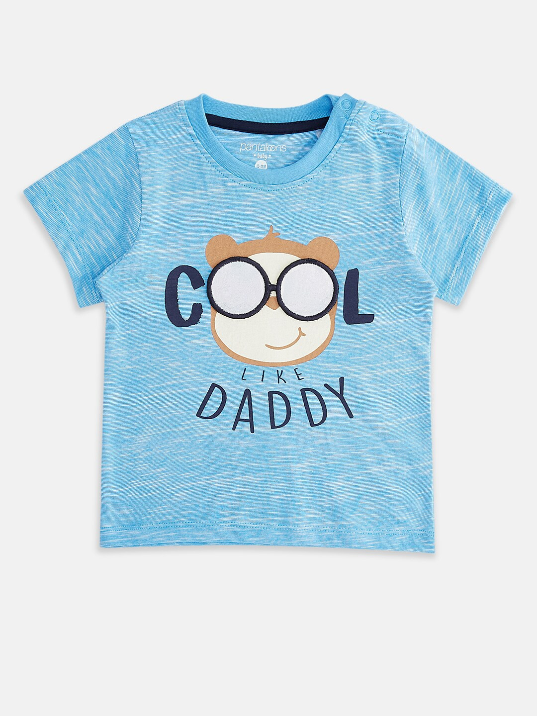 

Pantaloons Baby Boys Blue Printed Round Neck T-shirt
