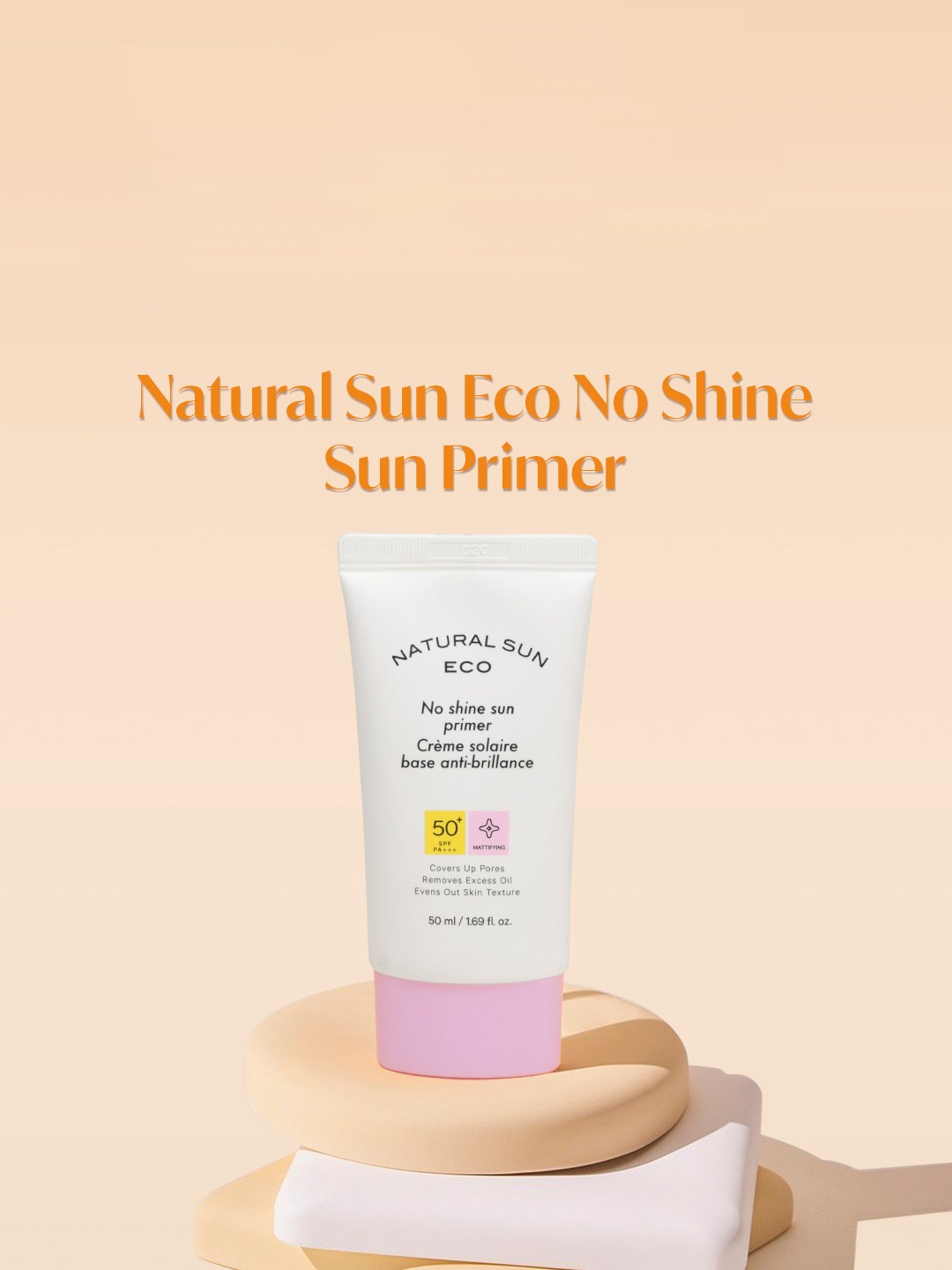 

The Face Shop Natural Sun Eco No Shine SPF 50+ PA +++ Sun Primer - 50 ml, White
