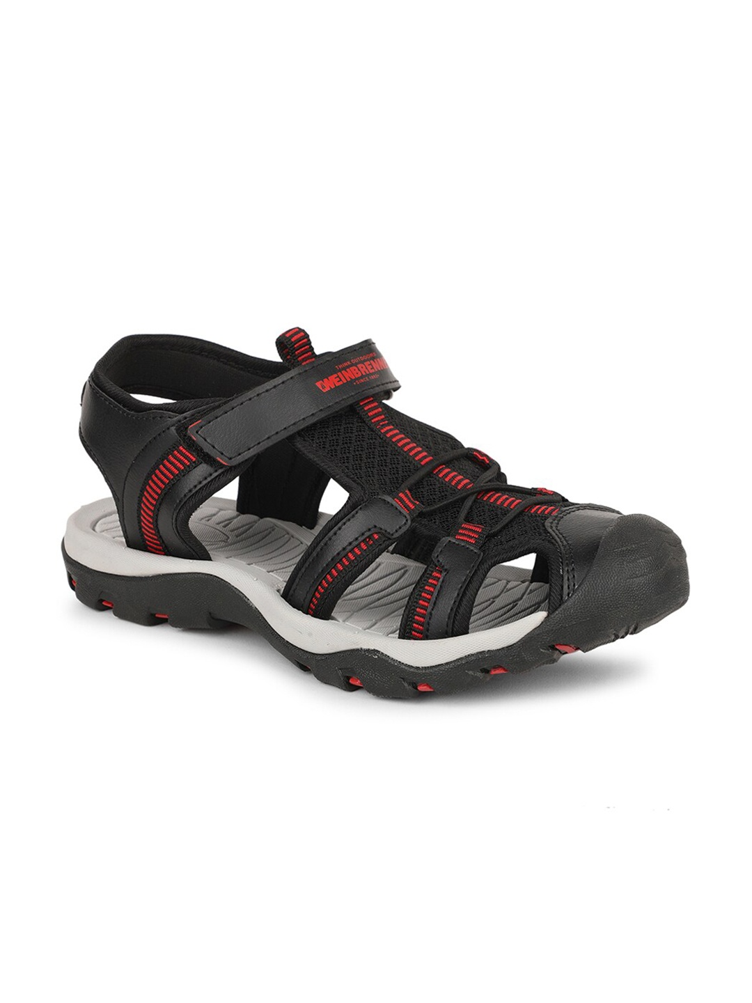 

Bata Boys Black & Red Fisherman Sandals