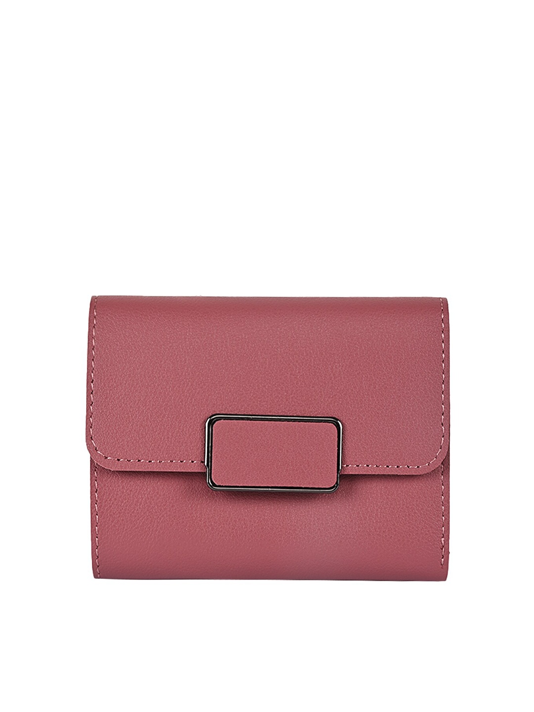 

Apsis Women Pink Textured Three Fold Wallet