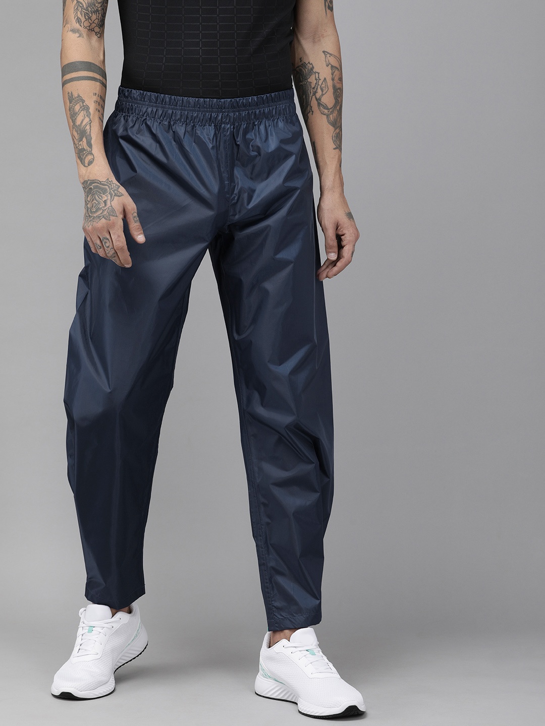 

Wildcraft Men Navy Blue Solid Rain Trousers