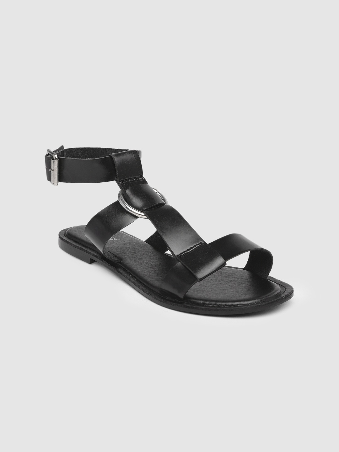 

Roadster Women Black Open Toe Flats