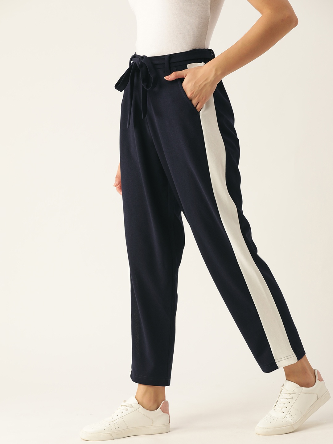 

DressBerry Women Navy Blue Trousers