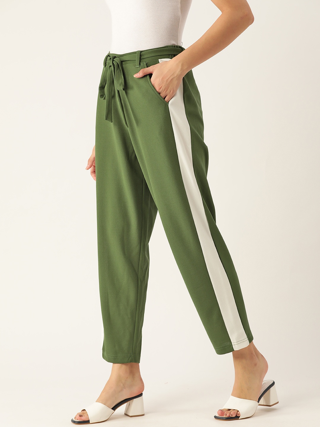 

DressBerry Women Green Trousers