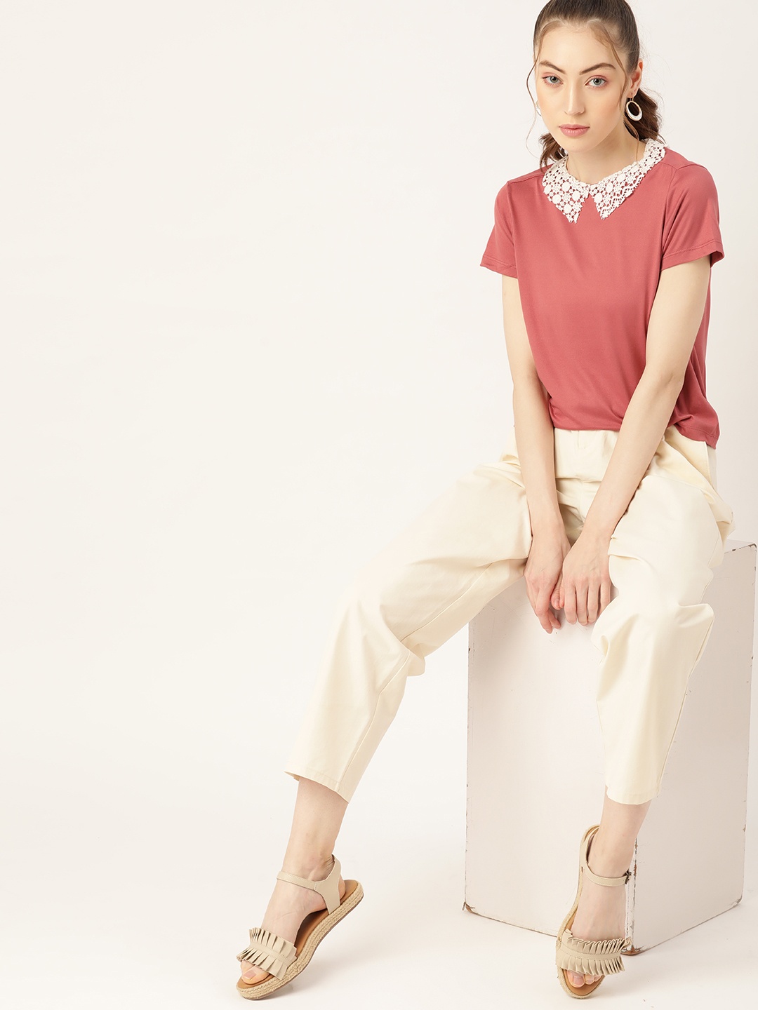 

DressBerry Women Pretty Pink Sleek New Basics T-Shirt