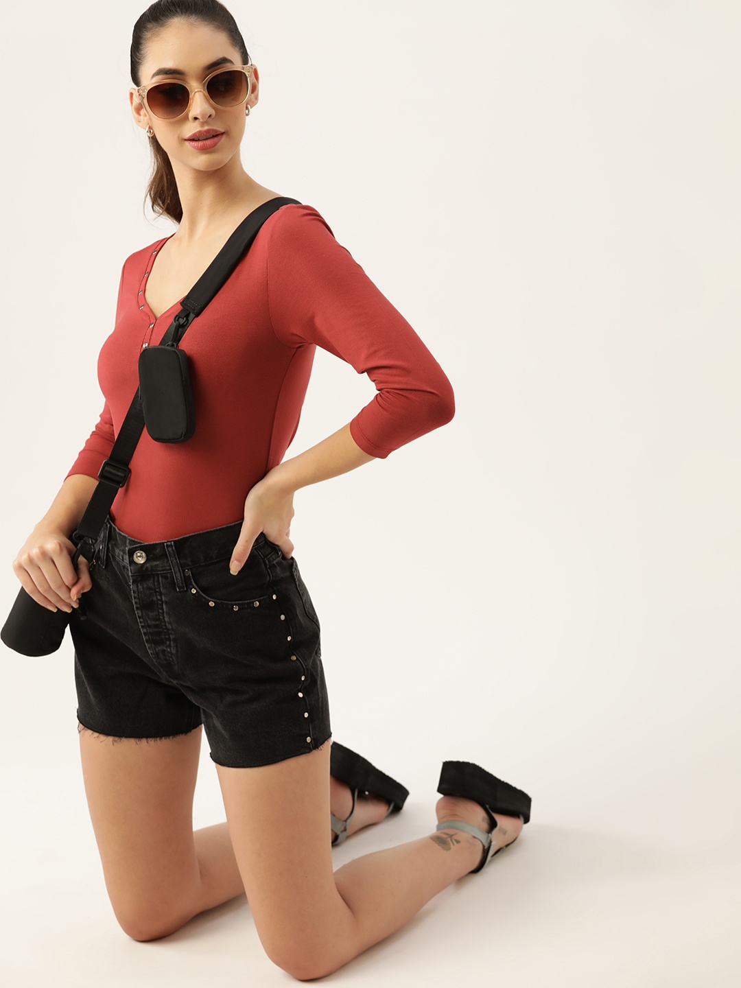 

DressBerry Women Maroon Top