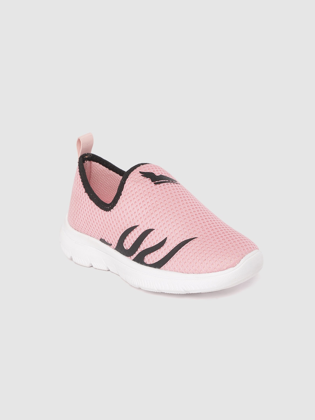 

YK Boys Peach-Coloured Printed Slip-On Sneakers