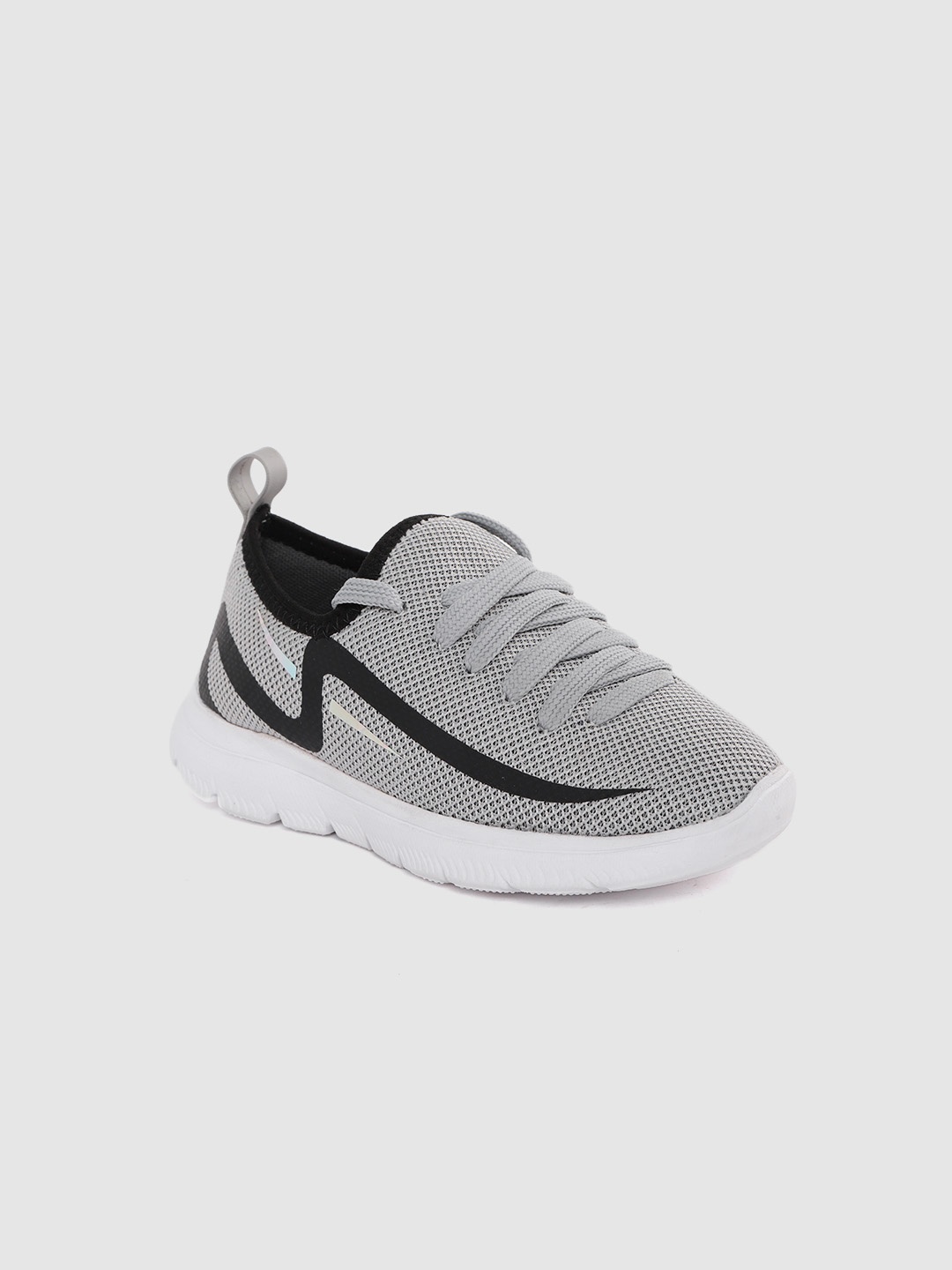

YK Boys Grey Woven Design Sneakers