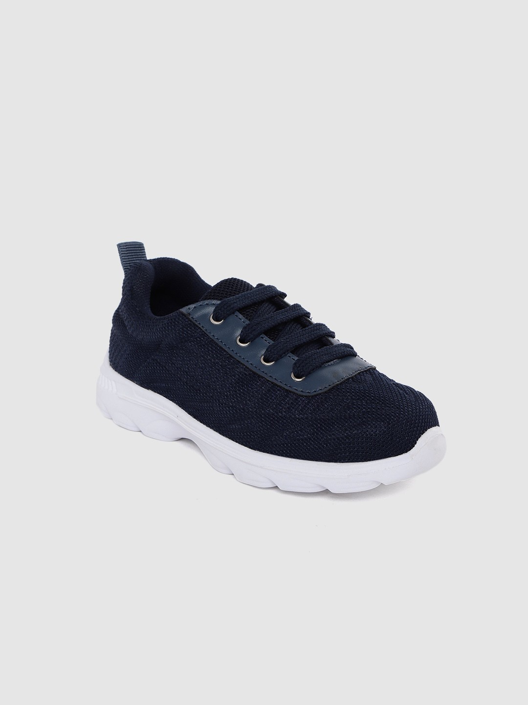 

YK Boys Navy Blue Solid Sneakers