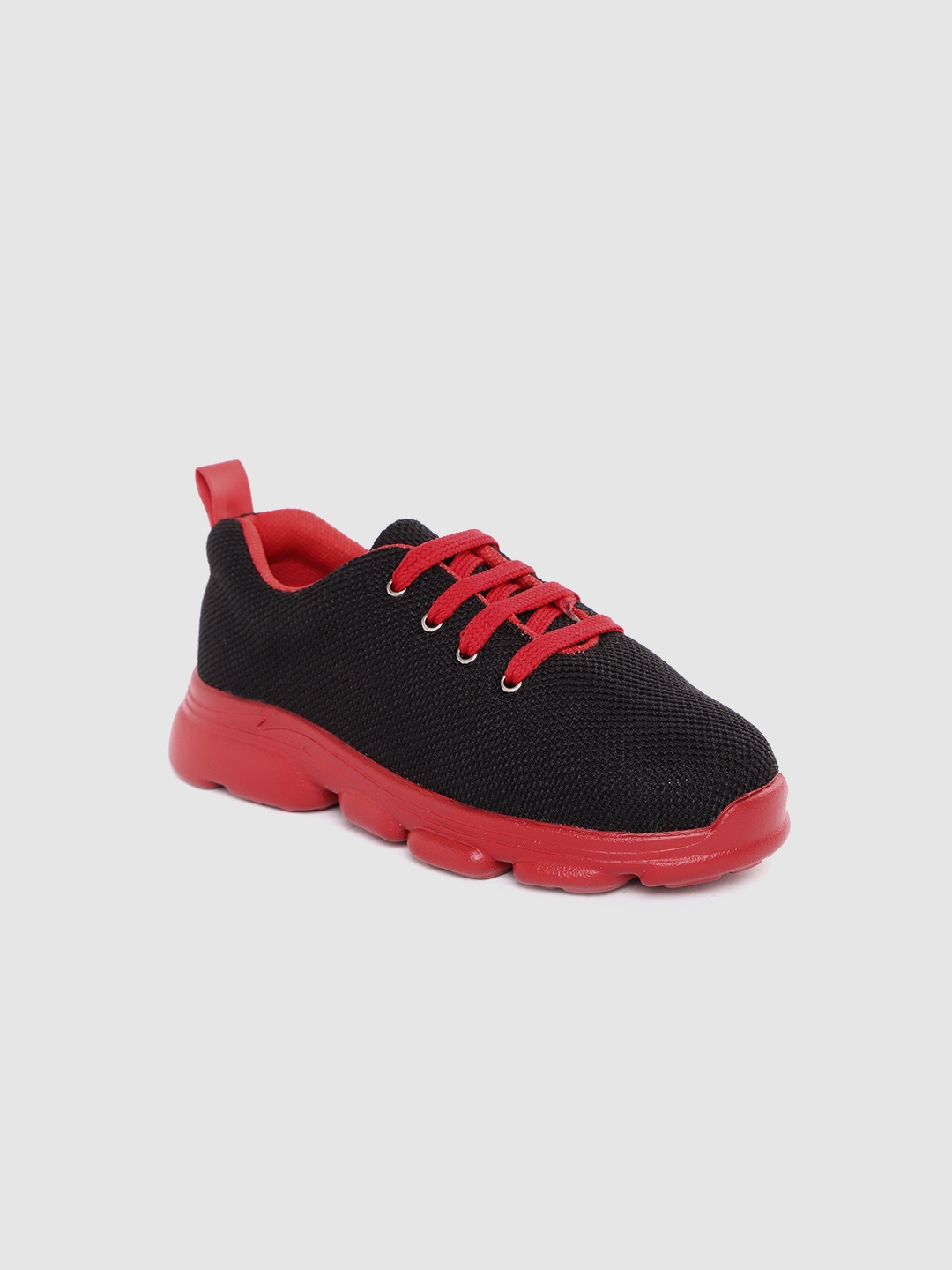 

YK Boys Black Woven Design Sneakers