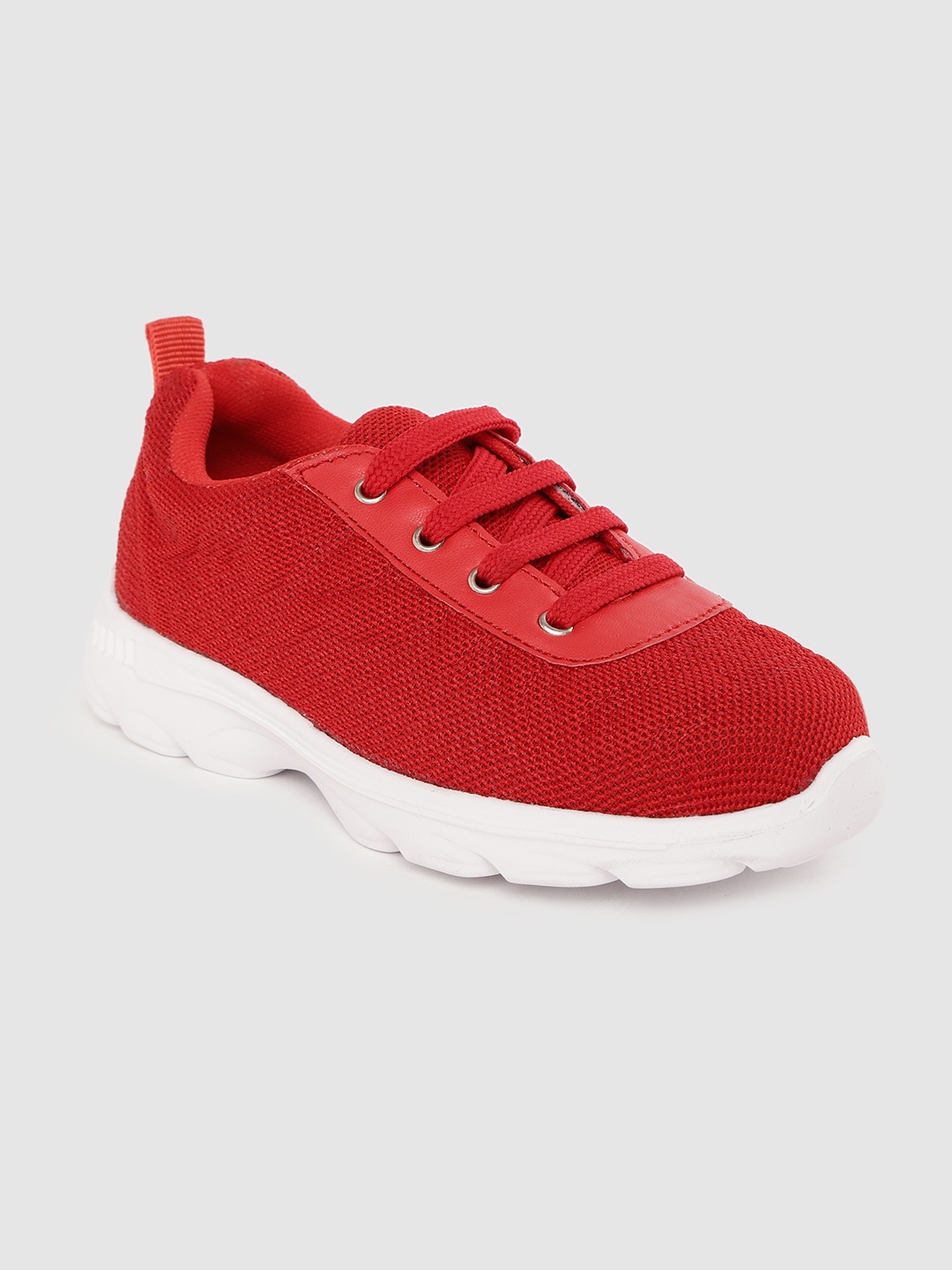 

YK Kids Red Knitted Sneakers