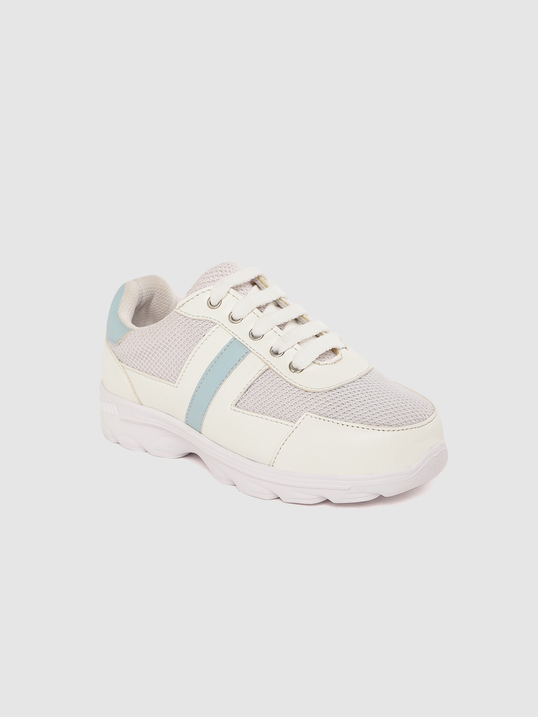 

YK Girls White Woven Design Sneakers