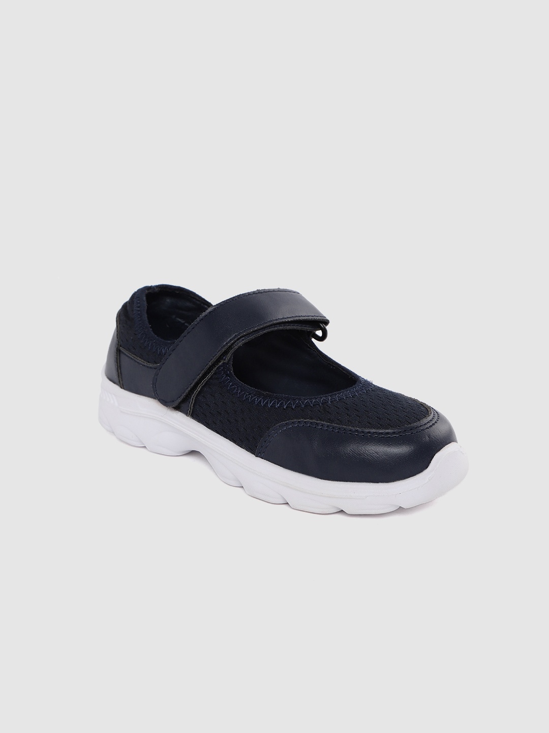 

YK Girls Navy Blue Woven Design Sneakers