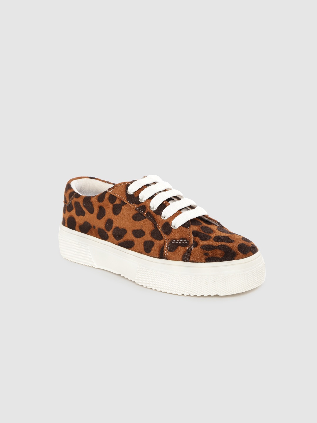 

YK Girls Brown Leopard Print Flatforms
