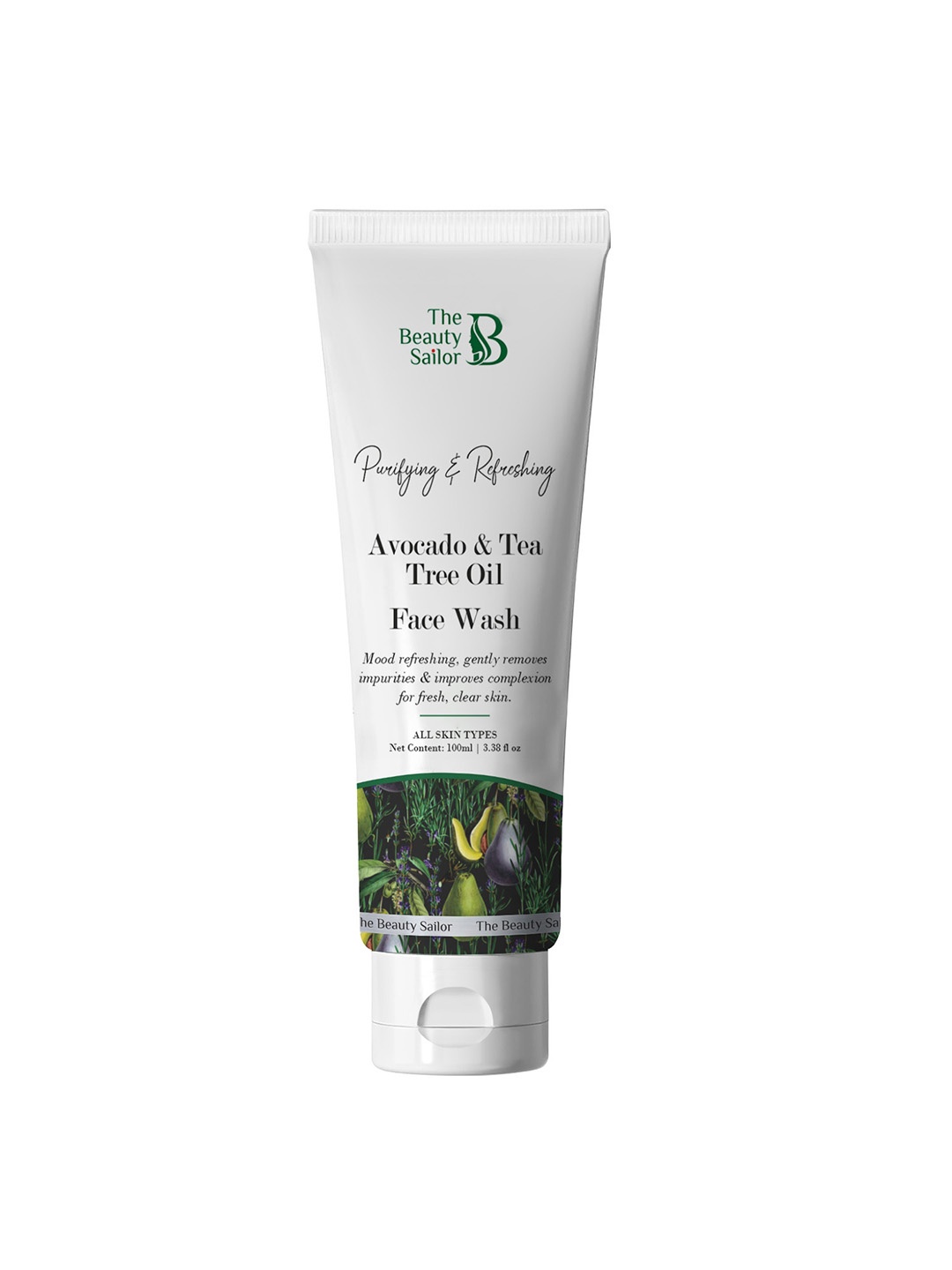 

The Beauty Sailor Avocado & Tea Tree Oil Face Wash 100 ml, White