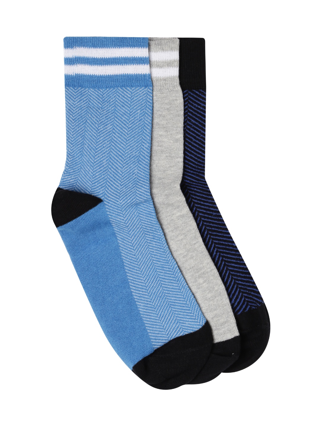 

Roadster Men Set of 3 Above Ankle-Length Socks, Blue