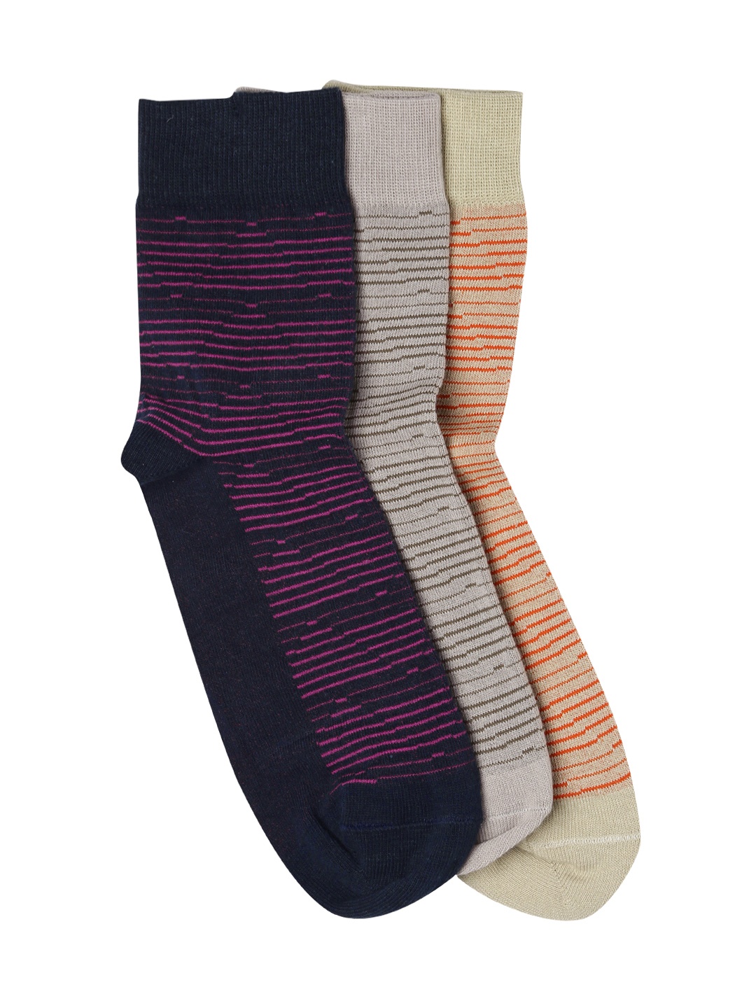 

Roadster Men Set of 3 Above Ankle-Length Socks, Navy blue