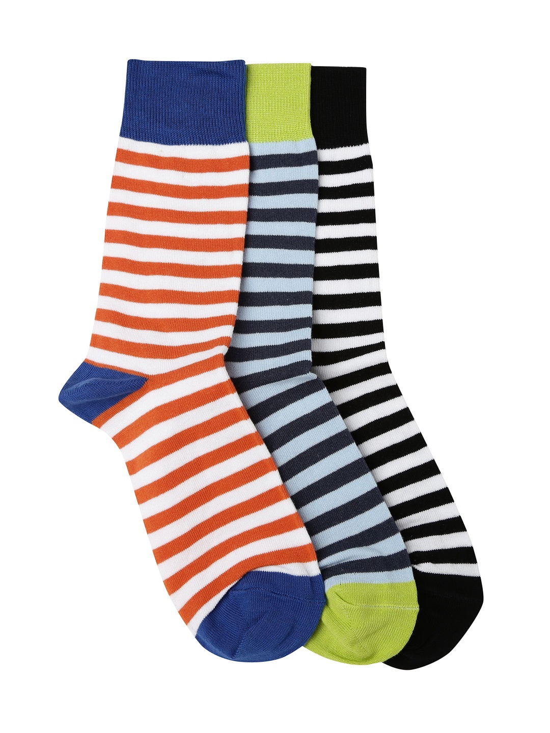 

Mast & Harbour Men Set of 3 Above Ankle-Length Socks, Black
