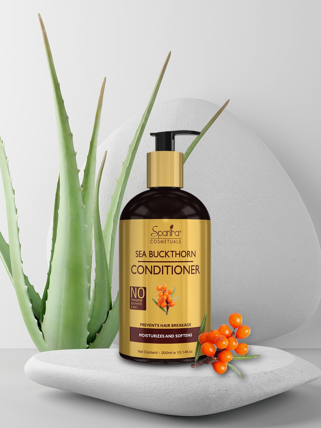 

Spantra Unisex Sea Buckthorn Conditioner 300 ml, Gold