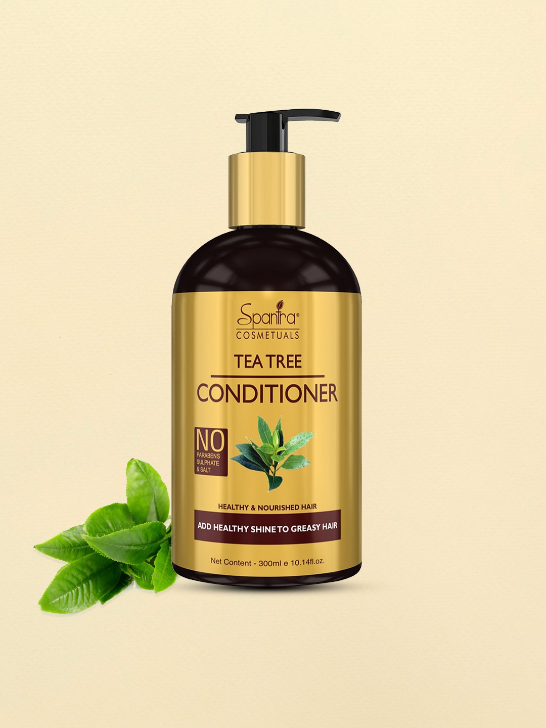 

Spantra Unisex Tea Tree Conditioner 300 ml, Gold