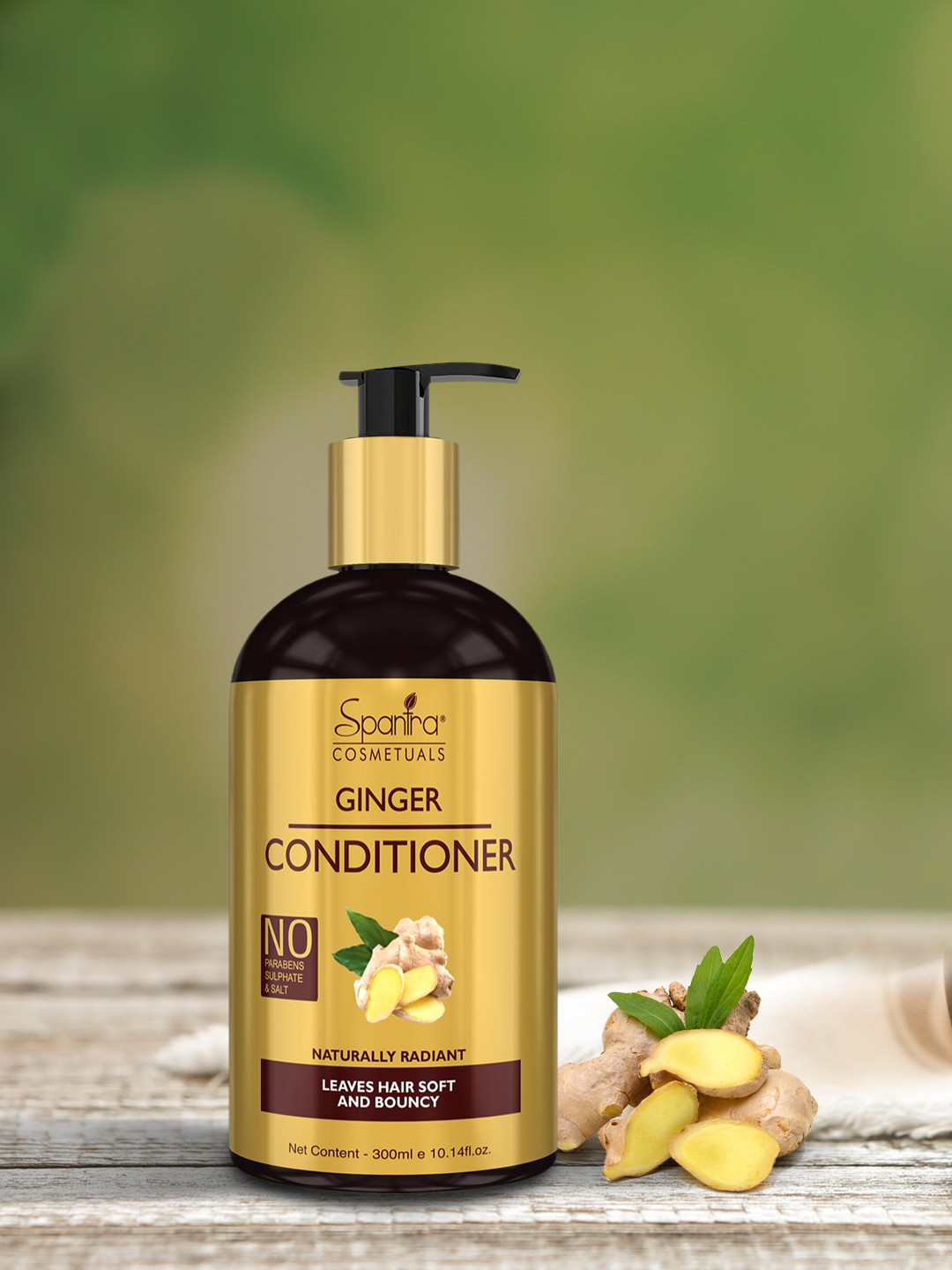 

Spantra Unisex Ginger Conditioner 300 ml, Gold