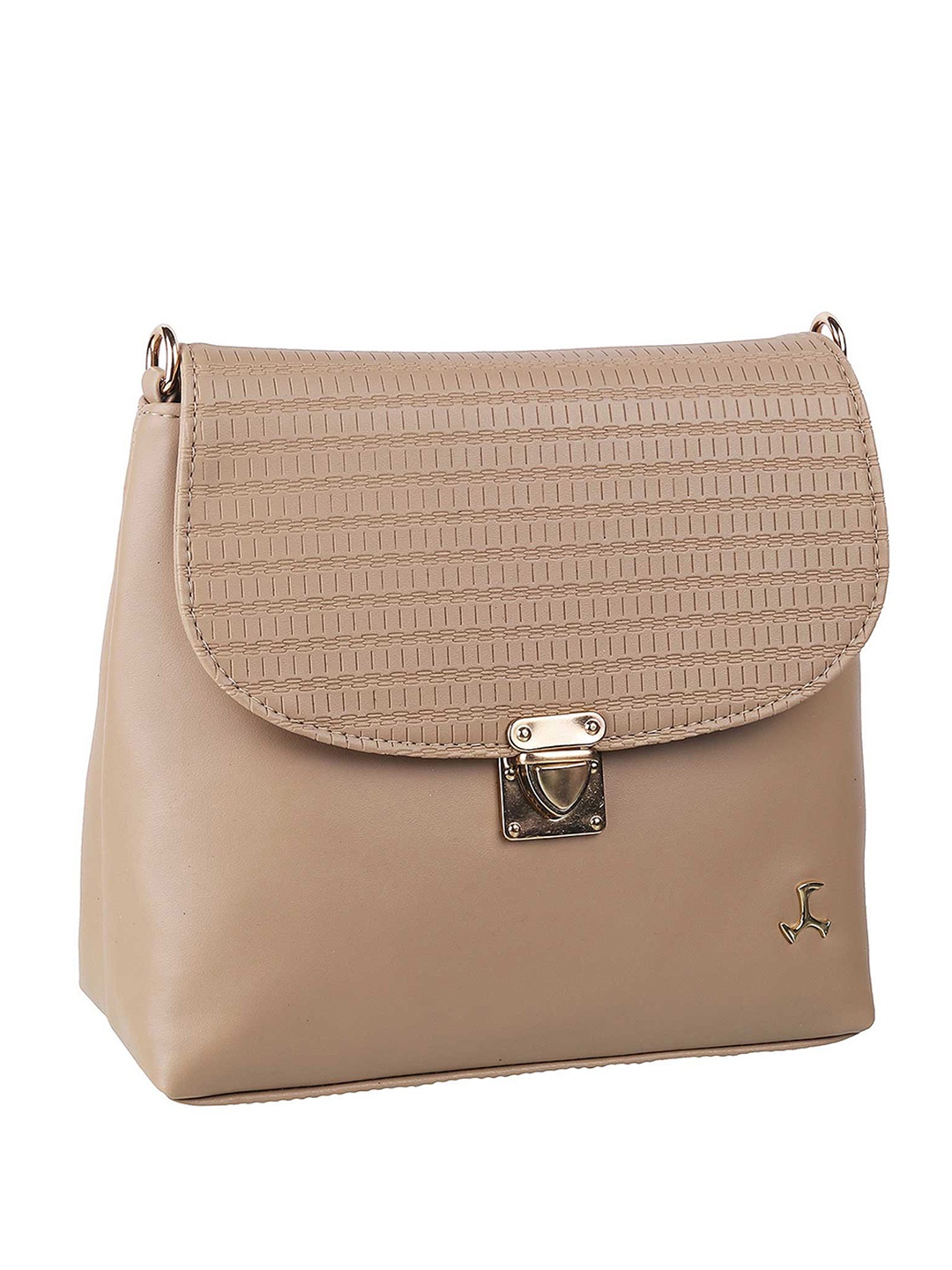

Mochi Beige Textured Sling Bag