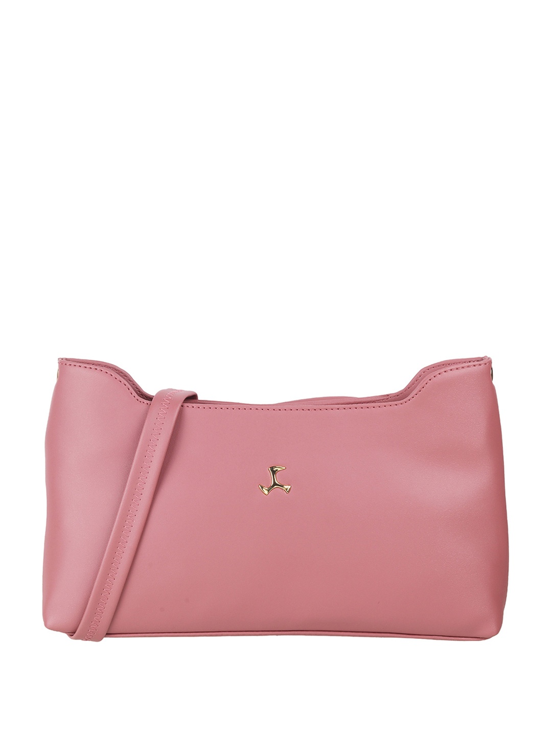 

Mochi Peach-Coloured Solid Shoulder Bag